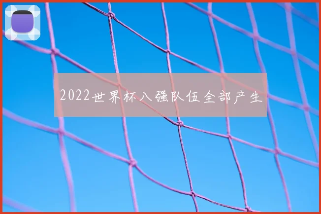 2022世界杯八强队伍全部产生